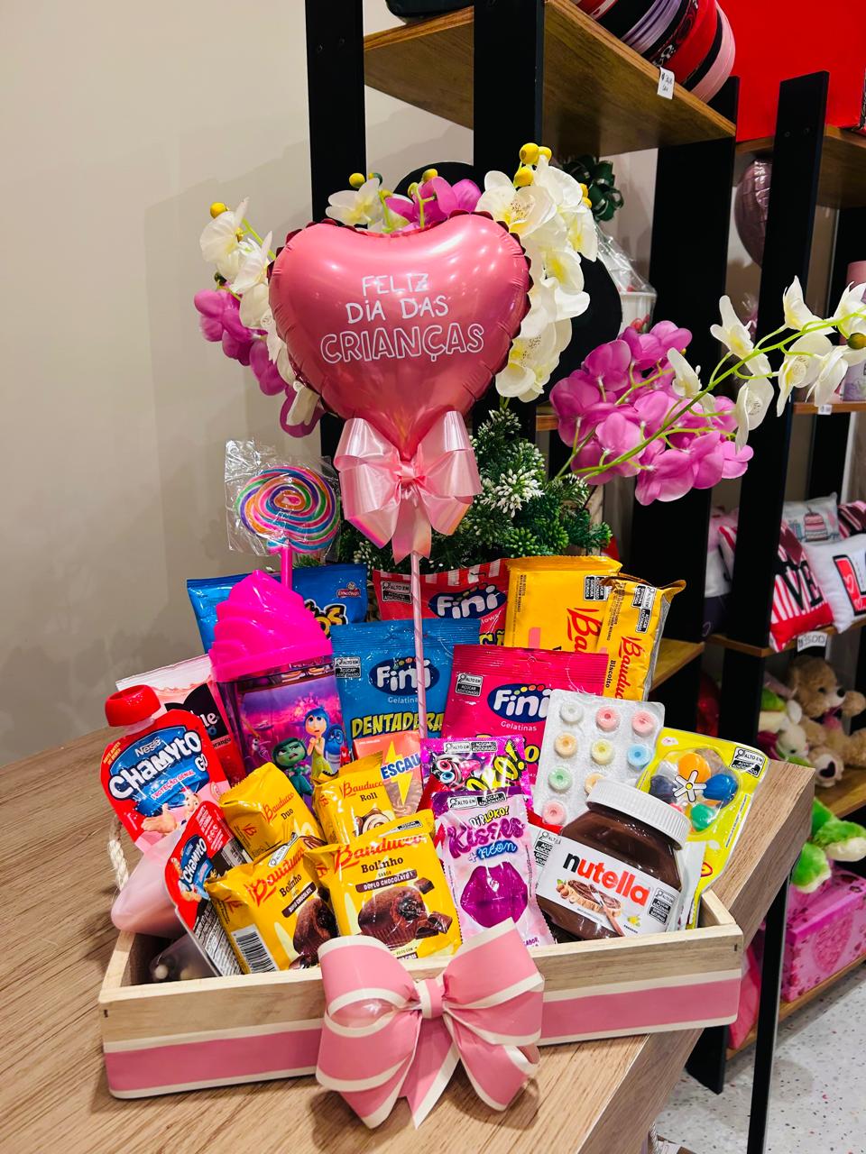 Bandeja Doce + Balão Personalizado + Copo
