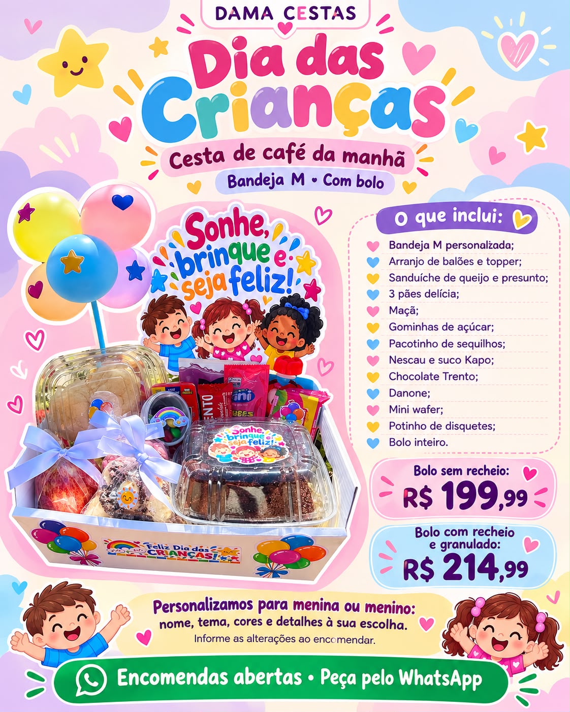 DIA DAS CRIANÇAS CAFÉ DA MANHÃ EDIÇÃO ESPECIAL